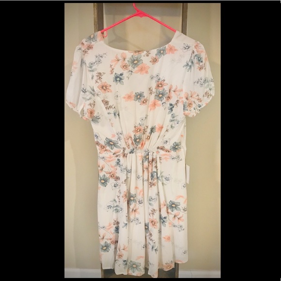 Lulu’s White Floral Print Skater Dress - Picture 4 of 6